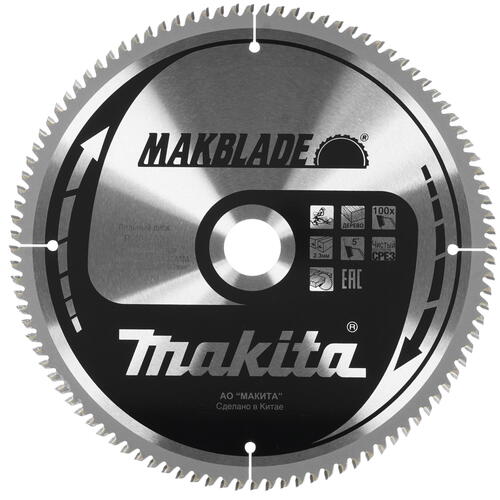 MAKITA Диск пильный для дерева MAKBLADE, 260x30x1.8 мм 100T MAKITA B-29262